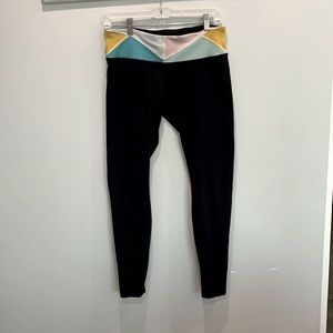 Colored Band Lululemon leggings size 10